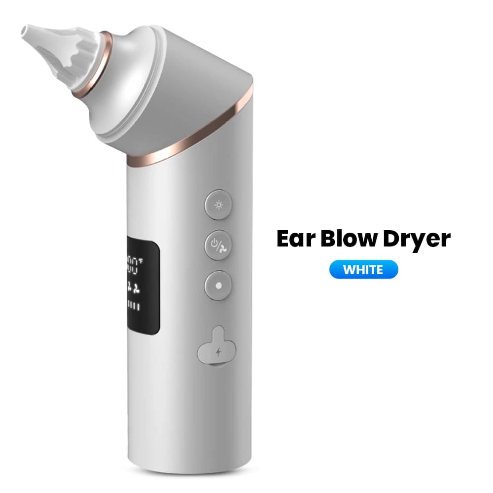 Séchoir d'oreille électronique rechargeable à faible bruit et air chaud pour oreilles sèches, sports