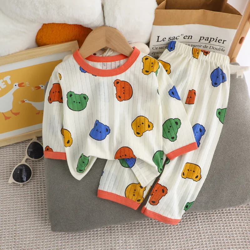 Ensemble pyjama pour enfants garçons et filles, vêtements de détente adorables pour enfants de 0 à 6