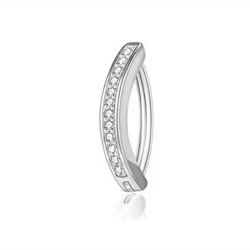 Rose papillon nombril Piercing bijoux femmes Cz nombril haltère mode cristal inversé incurvé ventre