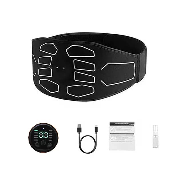 Ceinture de tonification abdominale EMS, Stimulation musculaire électrique, Toner musculaire, masseu