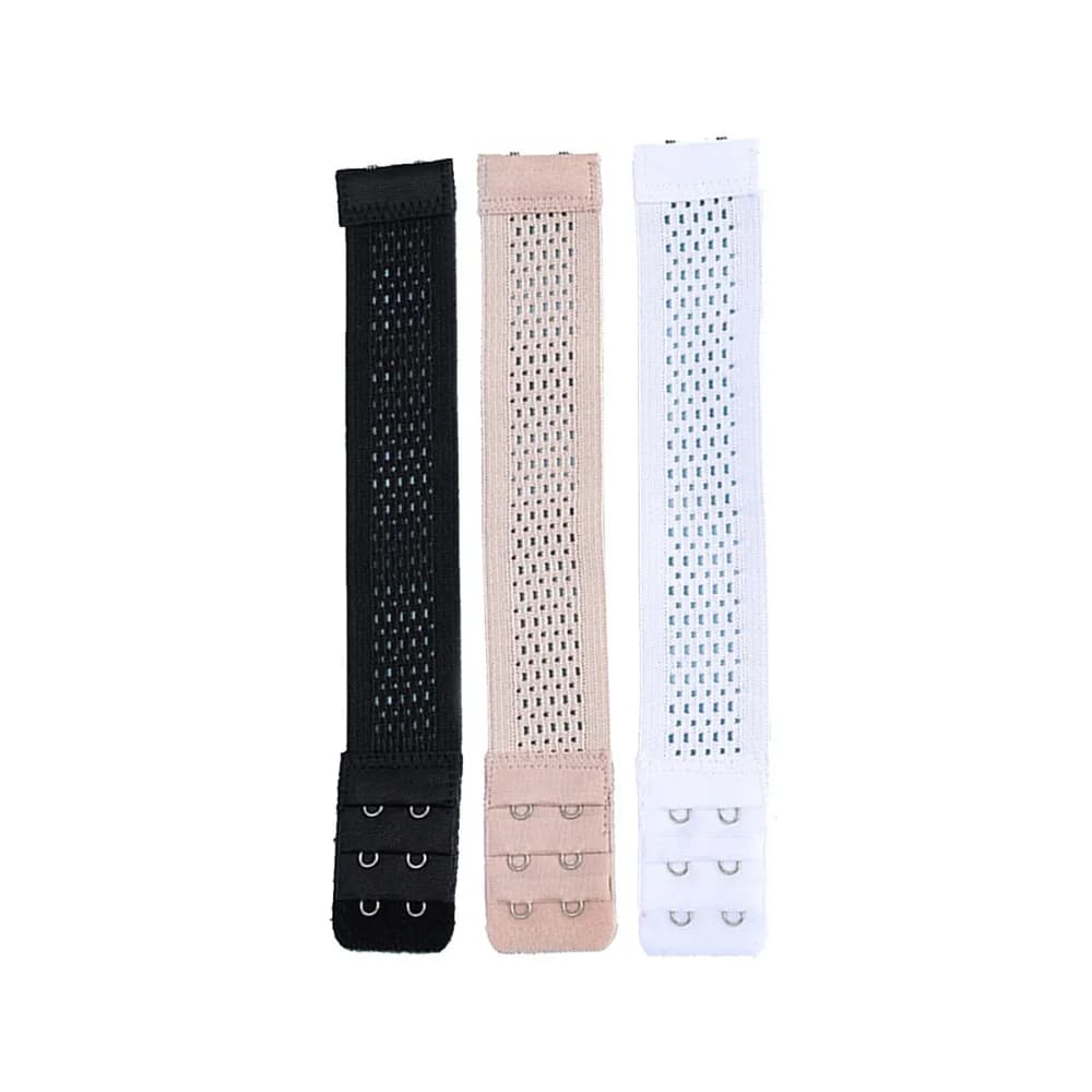 Rallonge de soutien-gorge ajustable 20 cm, sangle élastique 3 rangées 2 crochets, rallonges de souti