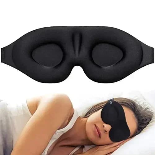Masque pour les yeux pour dormir, bonnet profilé 3D, bandeau Concave moulé, masque de nuit bloquant 