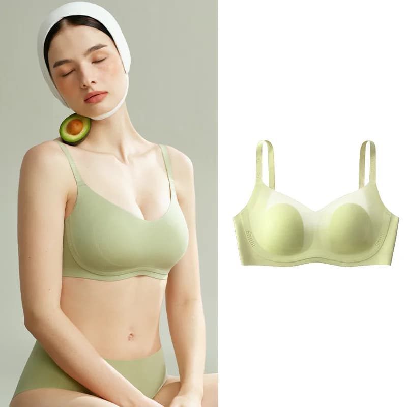 SUJIIN soutien-gorge sans fil pour gros seins femmes Push-Up couverture complète grande taille souti