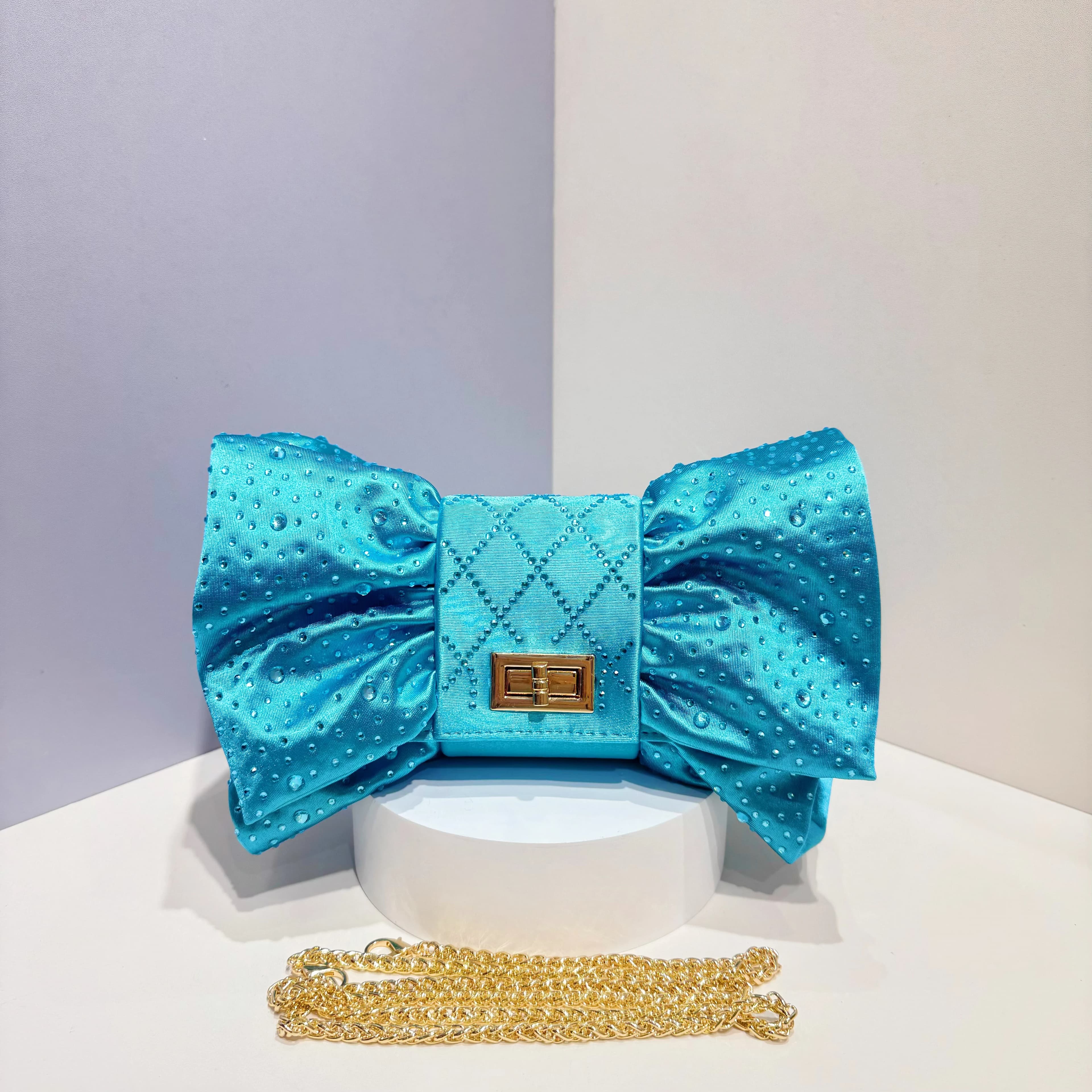 Sac de Banquet de nuit classique moins cher Grace Bowknot soies femmes sacs de soirée pour Pochette