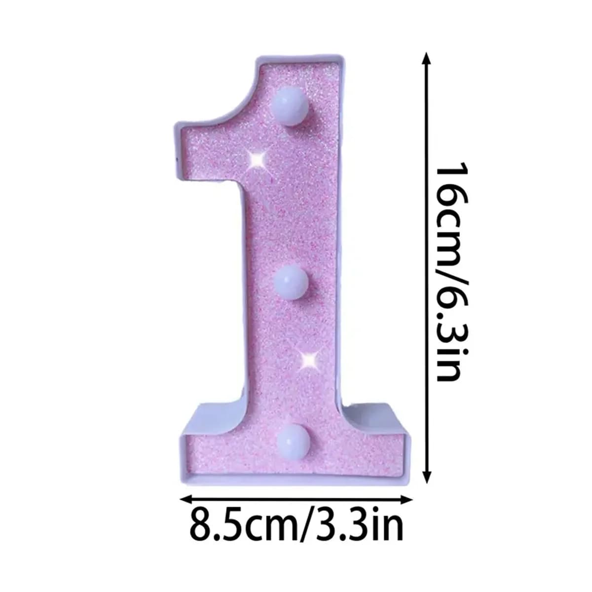 1PC Lumières LED en forme de lettres et de chiffres roses, pour demande en mariage et déclaration d'