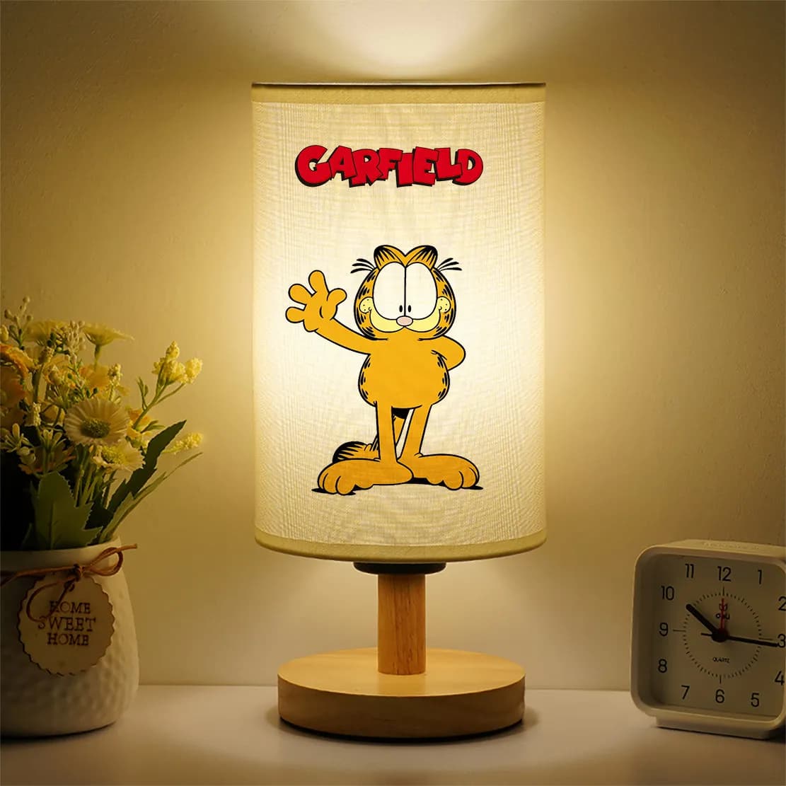 Lampe de chevet Garfield pour chambre à coucher, veilleuse créative et distinctive aux couleurs vive