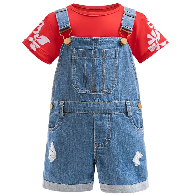 Costumes de Cosplay du film Lilo Stitch, ensemble 2 pièces, vêtements de jeu de rôle de dessin animé
