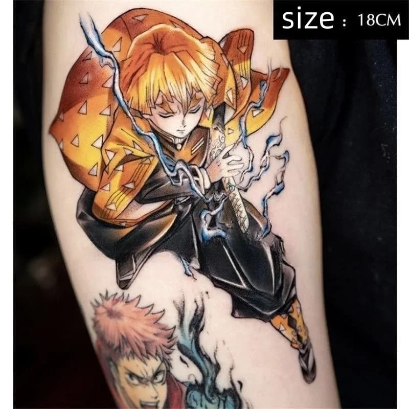 Tatouages temporaires Anime, autocollants de tatouage de transfert pour homme et femme, motifs de de