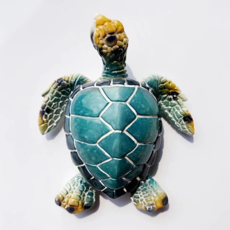 Maldives, souvenirs touristiques, tortues marines 3D, peintures faites à la main, artisanat décorati