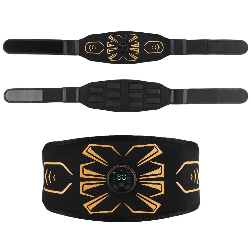 Ceinture de tonification abdominale intelligente EMS, rechargeable par USB, entraîneur d'abdominaux,