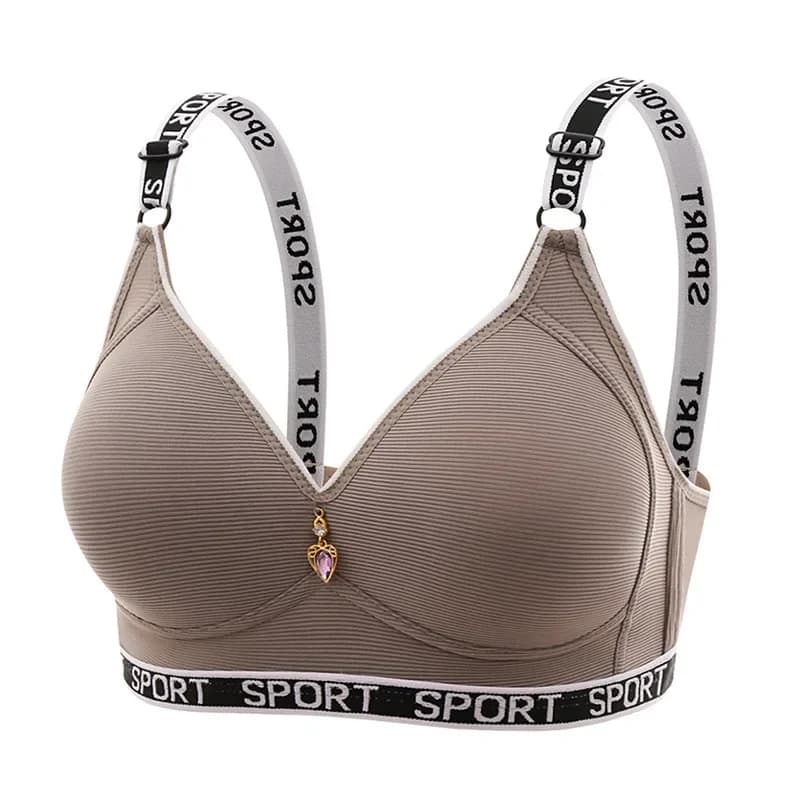 Soutien-gorge pour femmes, grande taille, sans armatures, soutien dorsal sportif, anti-affaissement,