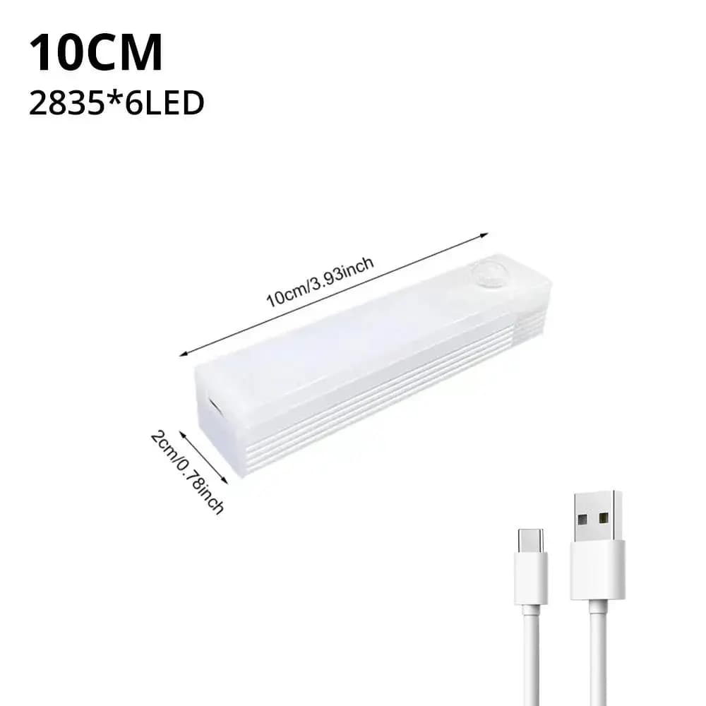 Veilleuses sans fil LED capteur de mouvement lampe USB Rechargeable magnétique pour armoire chambre 