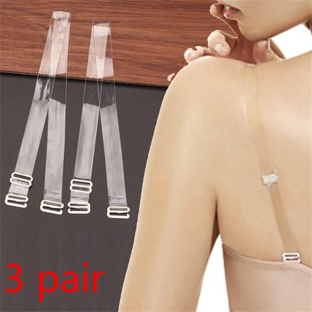 Sangles de soutien-gorge réglables coordonnantes invisibles, bretelles transparentes pour soutiens-g