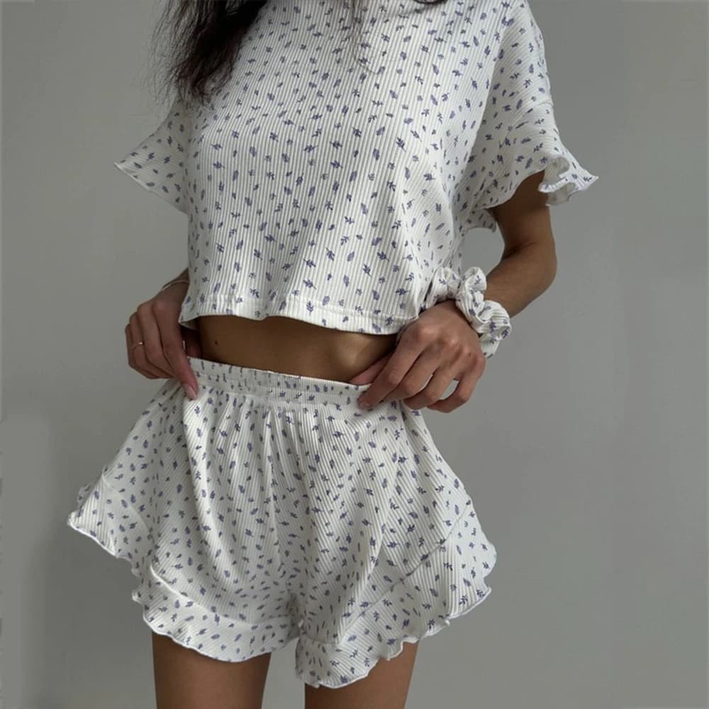 Ensemble de pyjama d'été pour femme, pyjama sexy et confortable pour dormir et se détendre