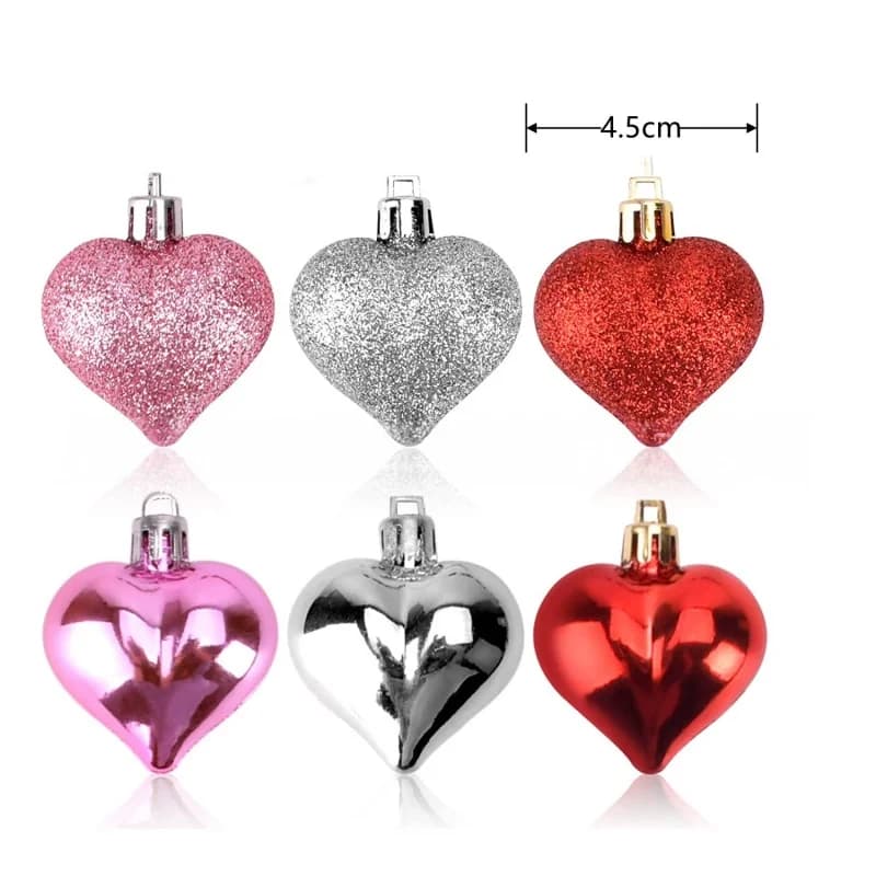 60 cm LED bouleau veilleuse coloré coeur suspendu arbre pendentif noël fête de mariage décoration sa