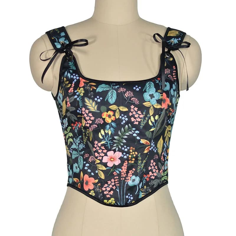 Bustiers vintage sur le buste pour femmes, corset abdominal, crops push-up, os du corps, rassembleme