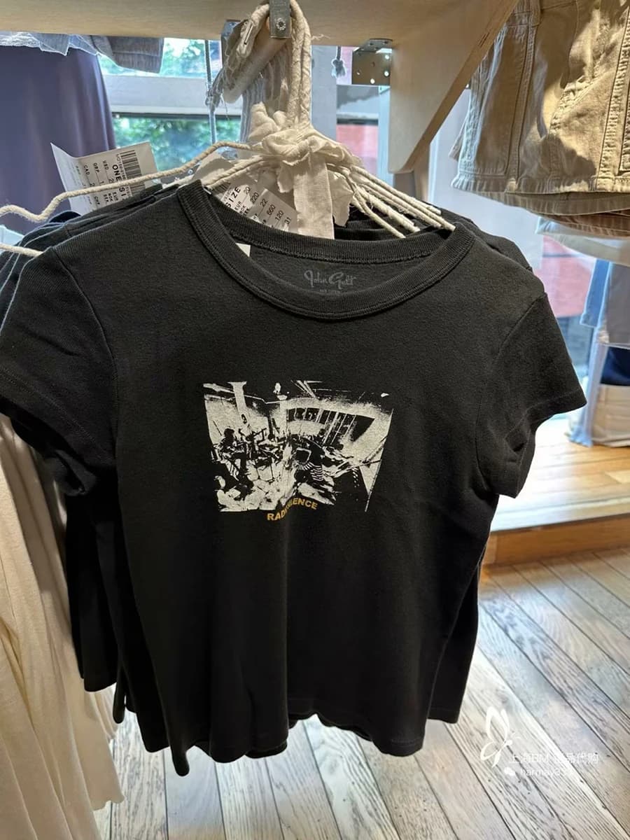 T-shirts imprimés Black Rock Band pour femmes, été, col rond, décontractés, en coton, manches courte