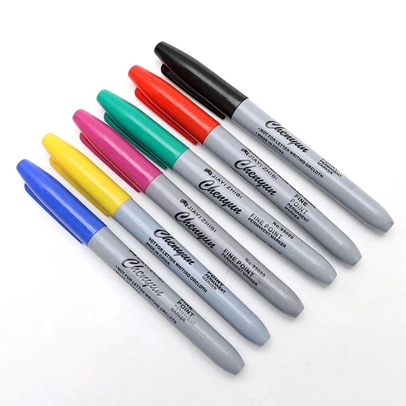 Stylo marqueur de peau effaçable, 6 couleurs, Microblading, transfert de croquis de tatouage pour ac
