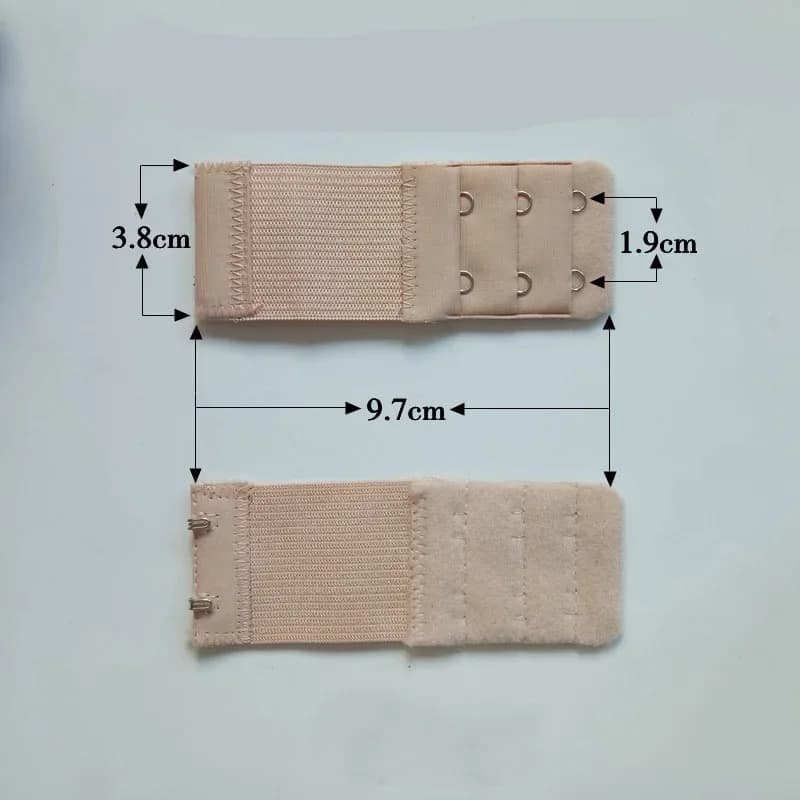 Extension de Soutien-Gorge artificiel astique à 2 Crochets pour Femme, réinitialisation de Sangle, C