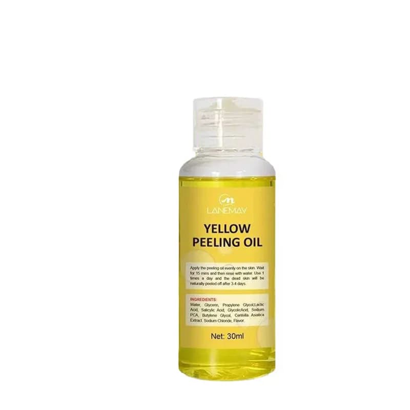 Huile Peeling Jaune et Beurre Corporel Hydratant Exfoliant pour une Peau Lisse et Élastique – Soin p