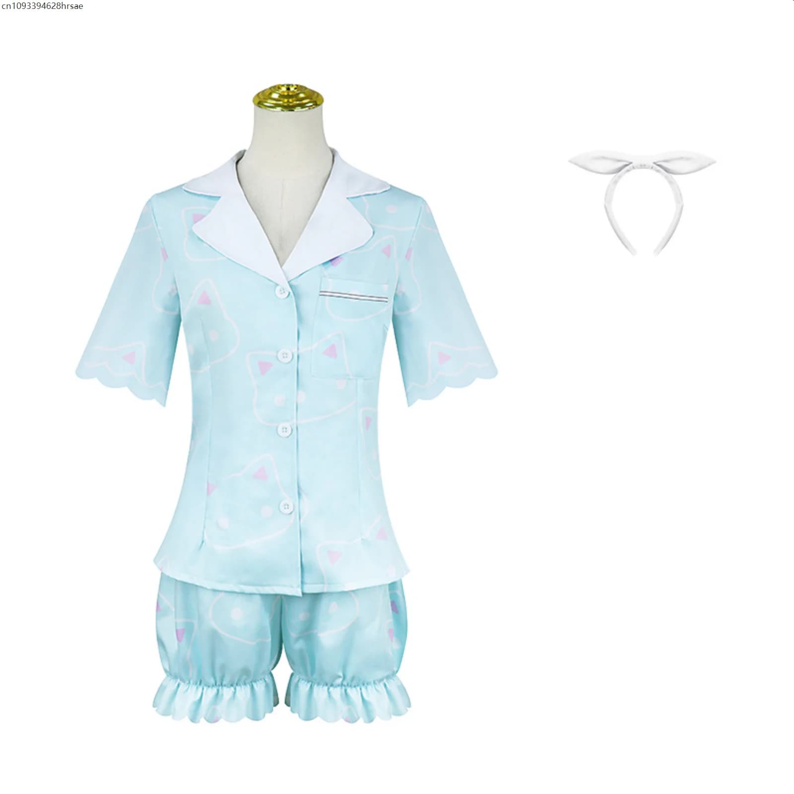 Costume de Cosplay pyjama de jeu, tenue fantaisie pour femmes et filles, uniforme de fête de carnava