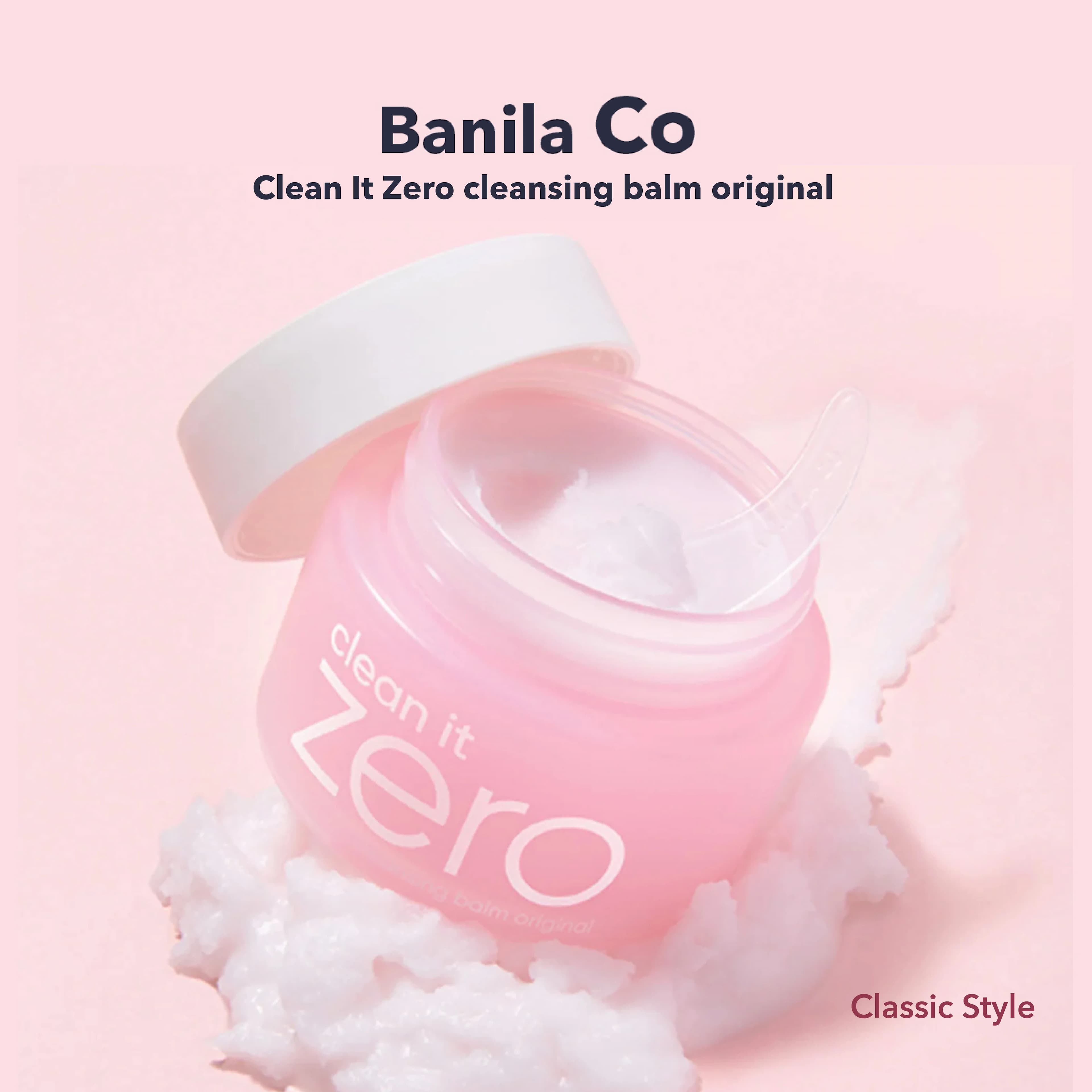 Baume nettoyant Banila CO Clean It Zero 25ml, application douce et soyeuse, fini non gras, cosmétiqu