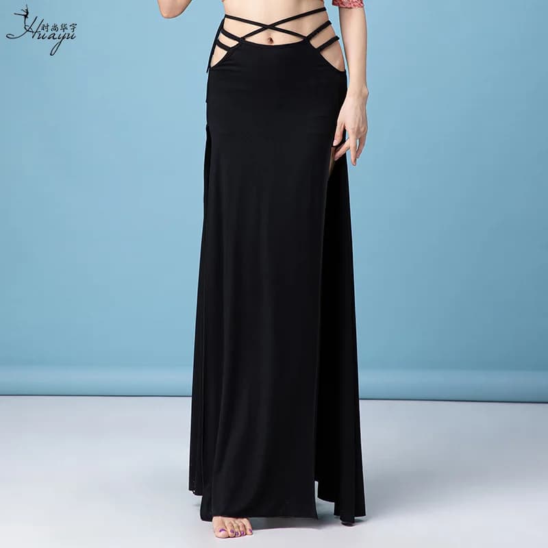 Jupe de danse du ventre Sexy, Costume de Performance fendu, vêtements d'entraînement pour femmes, ju
