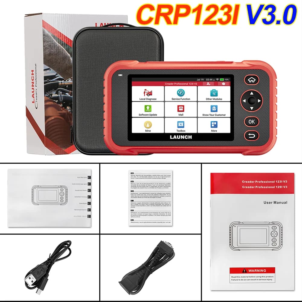 LAUNCH CRP123E CRP123I V3.0 ENG ABS SRS Système de transmission 7 Réinitialisations gratuites à vie 