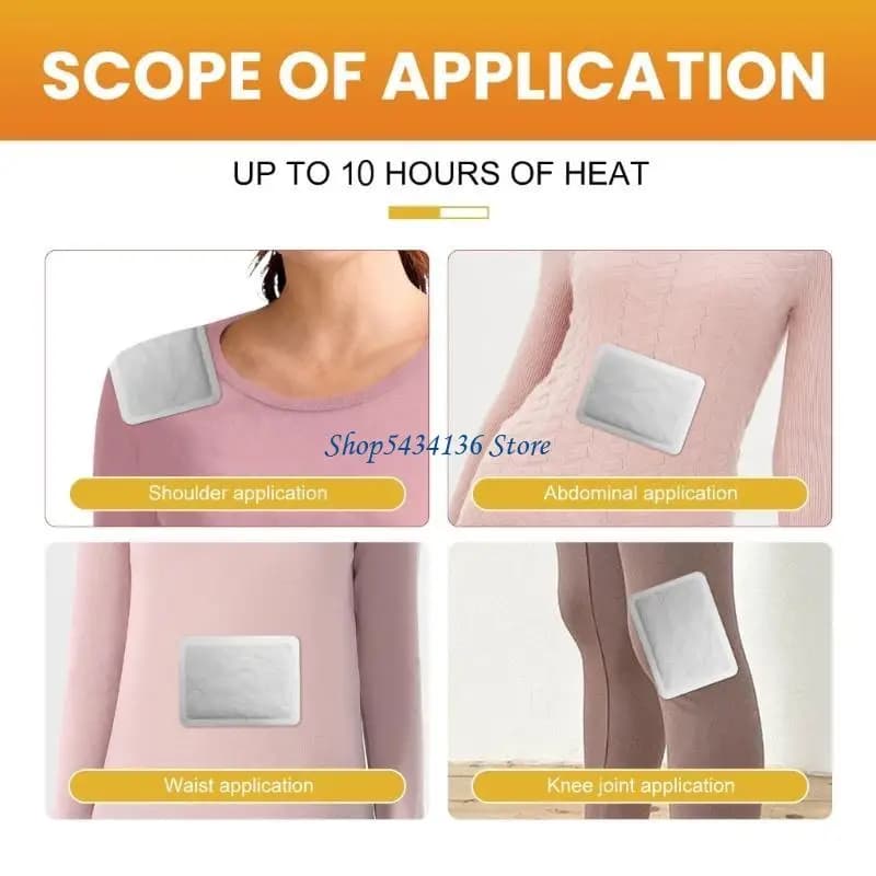 2 chauffe-mains et chauffe-pieds portables avec support adhésif, chaleur pratique, restez au chaud p