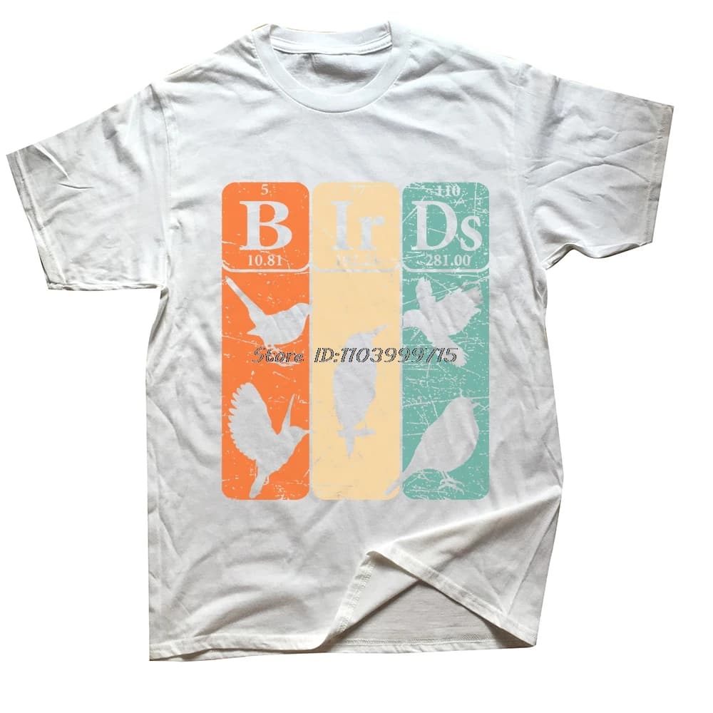 T-shirt graphique à manches courtes pour l'observation des oiseaux, tee-shirt d'été en coton, photog