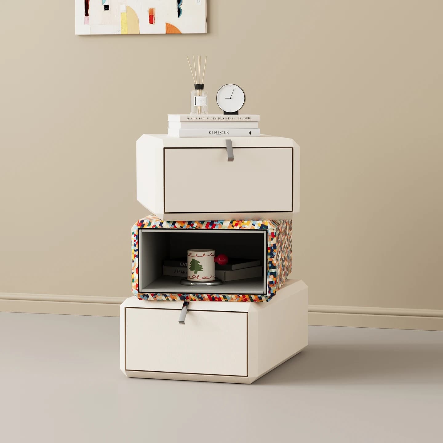 Petite Table De Chevet créative et mignonne, Style crème, moderne, légère, De luxe, esthétique, meub