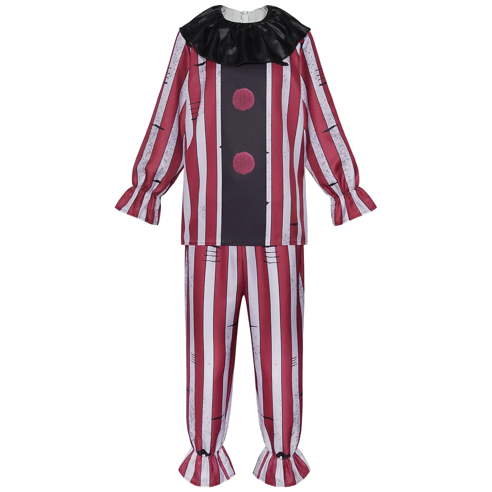 Costume de Clown diable, Costume de Cosplay d'halloween, ensemble deux pièces Joker, tenue du jour d