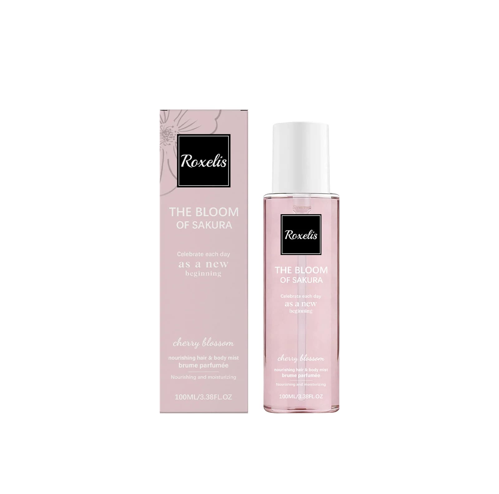 Spray parfumé pour le corps à la fleur de cerisier, cheveux doux et hydratés, parfum frais et durabl