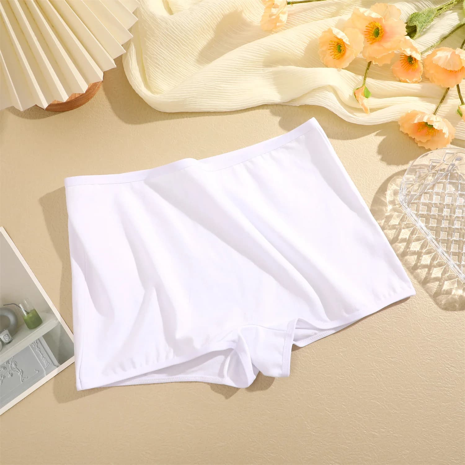 Sous-vêtements en coton sans couture pour femmes, culotte taille moyenne, boxer pour femmes, pantalo