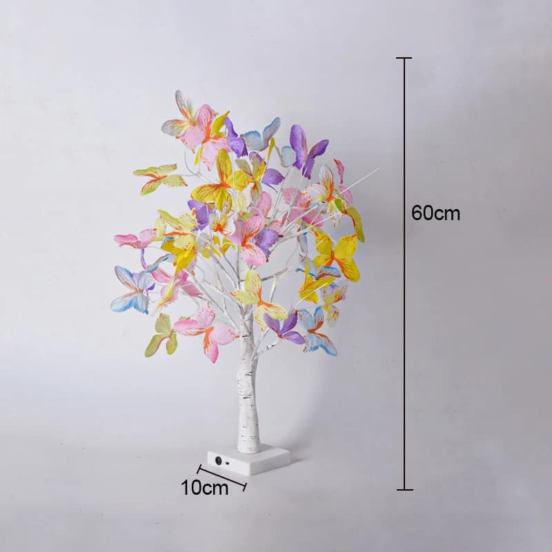 LED veilleuse rechargeable table bonsaï arbre lumières papillon arbre lampe bricolage cadeau fête va