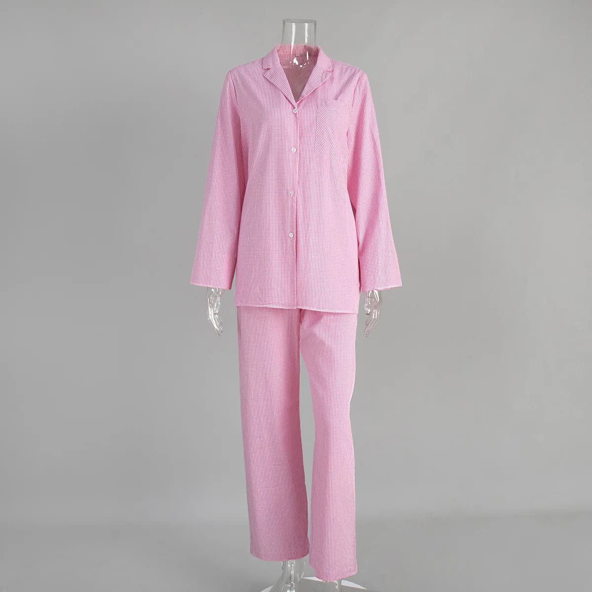 Ensemble pyjama à carreaux à manches longues et jambes longues, nouveau Style d'automne 2025, Cardig