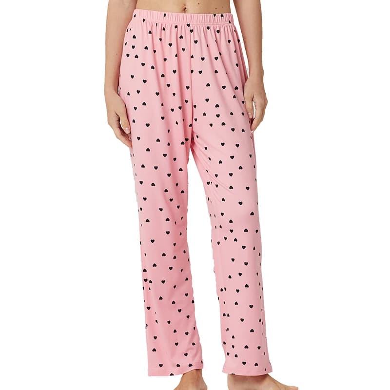 Pantalon de pyjama pour femme, doux, à jambe large, pour la détente, le sommeil et les loisirs décon