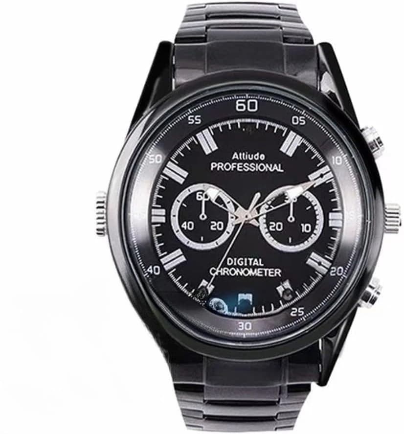Montre caméra enregistreuse vidéo, HD 1080P, avec vision nocturne, montre pour homme