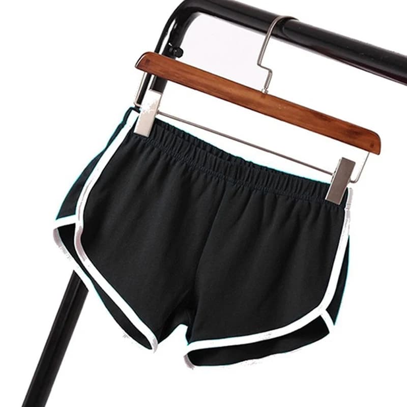 Short de sport pour femmes, couleur bonbon, Anti-vide, slim, décontracté, taille élastique, pantalon