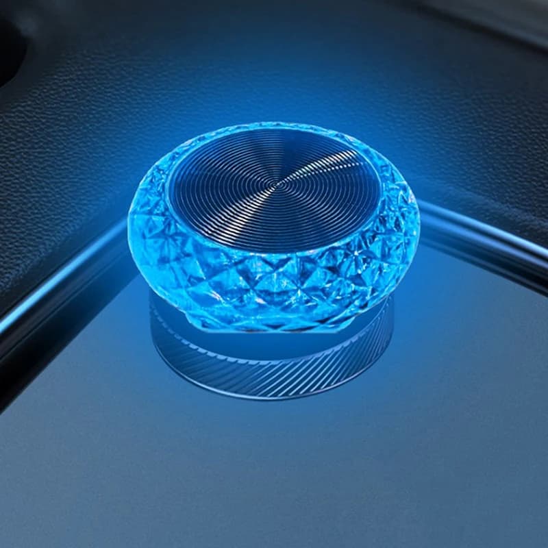 Oeil d'ange magnétique sans fil USB, 1 pièce, lumière ambiante pour voiture, petite veilleuse, sans 