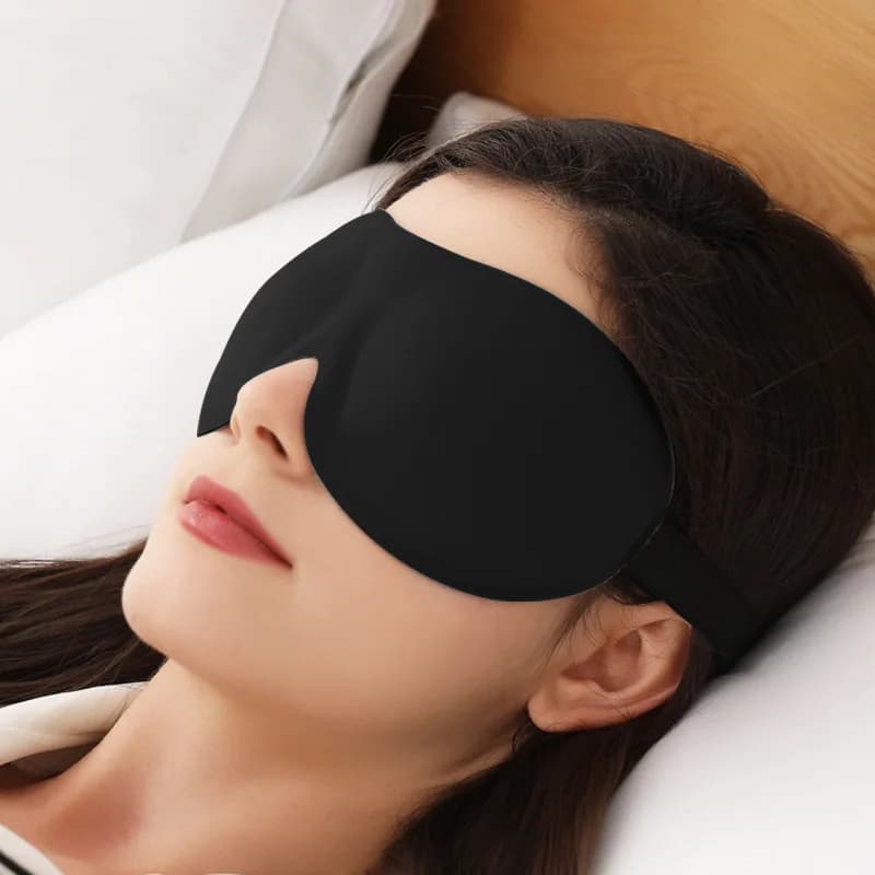 Masque de sommeil pour soulager la fatigue oculaire, design 3D profilé pour hommes, femmes, étudiant
