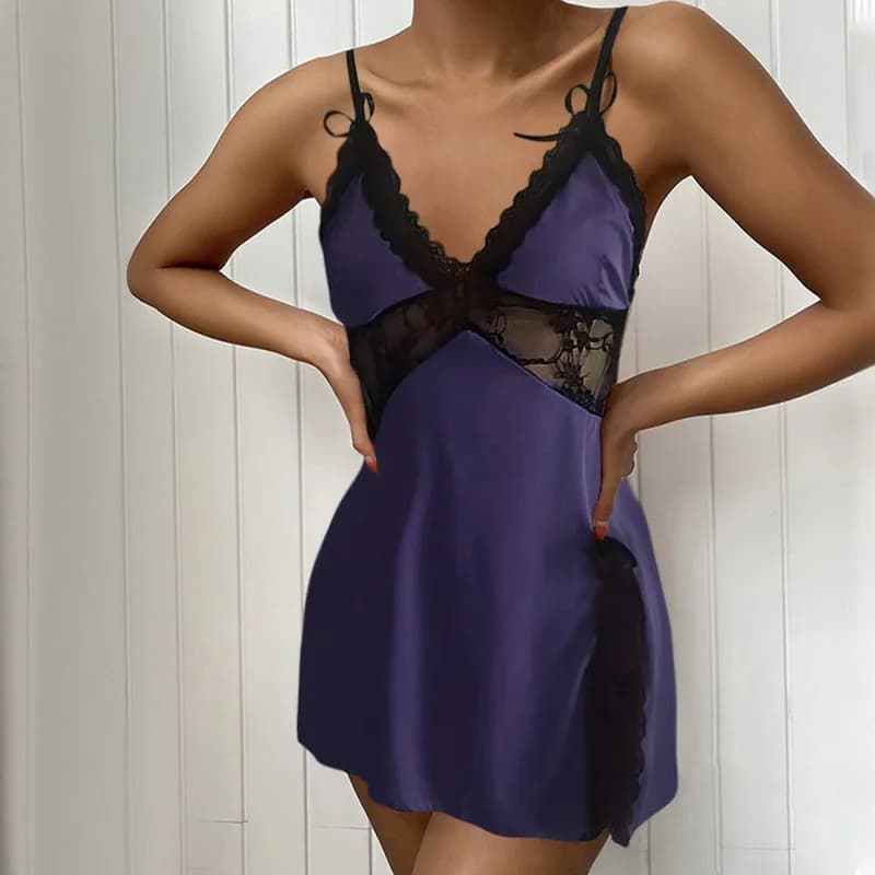 Nuisettes de salon européennes et américaines pour femmes, vêtements de nuit sexy, jupe camisole en 