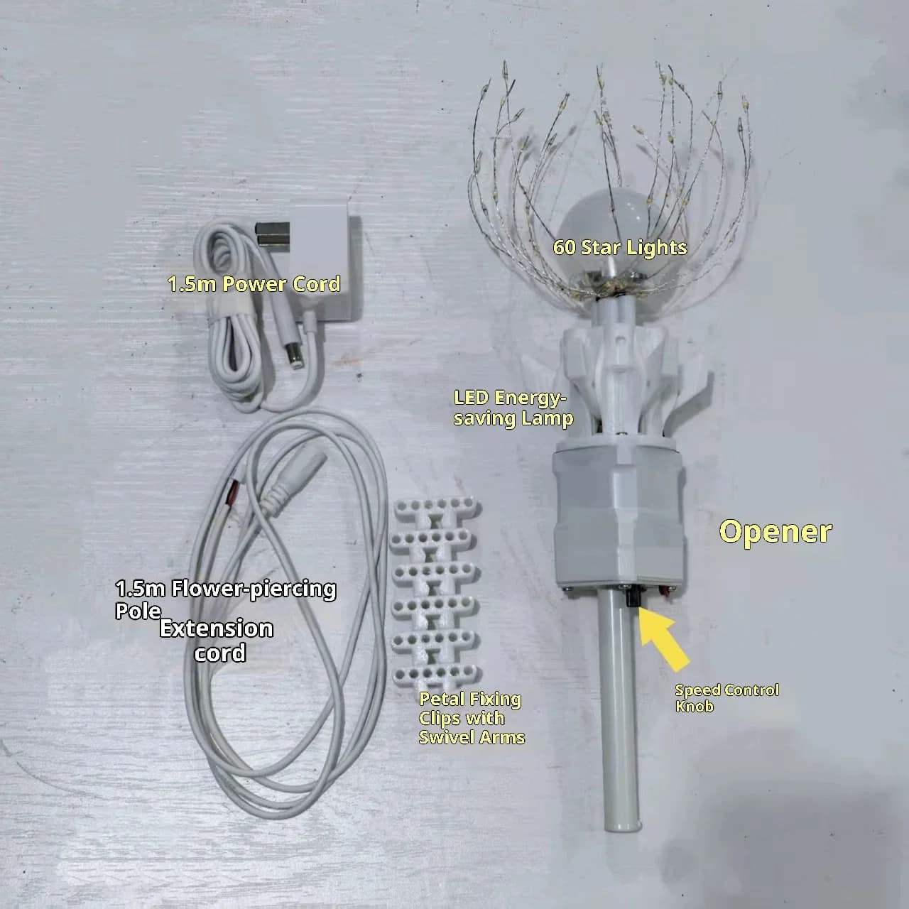 Ouvre-fleurs électrique artificiel, bricolage, moteur de floraison automatique, dispositif de florai