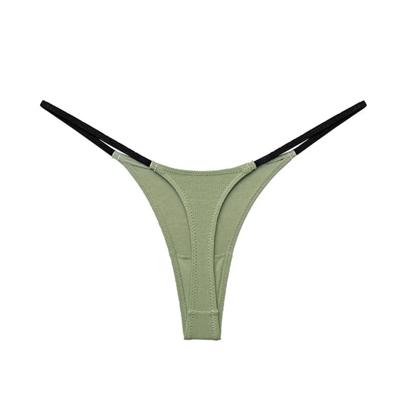 Sexy femmes culottes G String couleur bonbon String coton sans couture filles slips Fitness taille b
