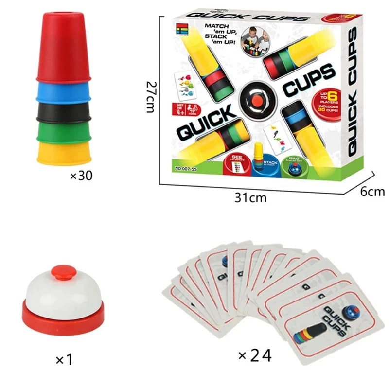 Jeux de cartes de défi de vitesse pour compétition familiale, jouet d'entraînement pour Parent-enfan