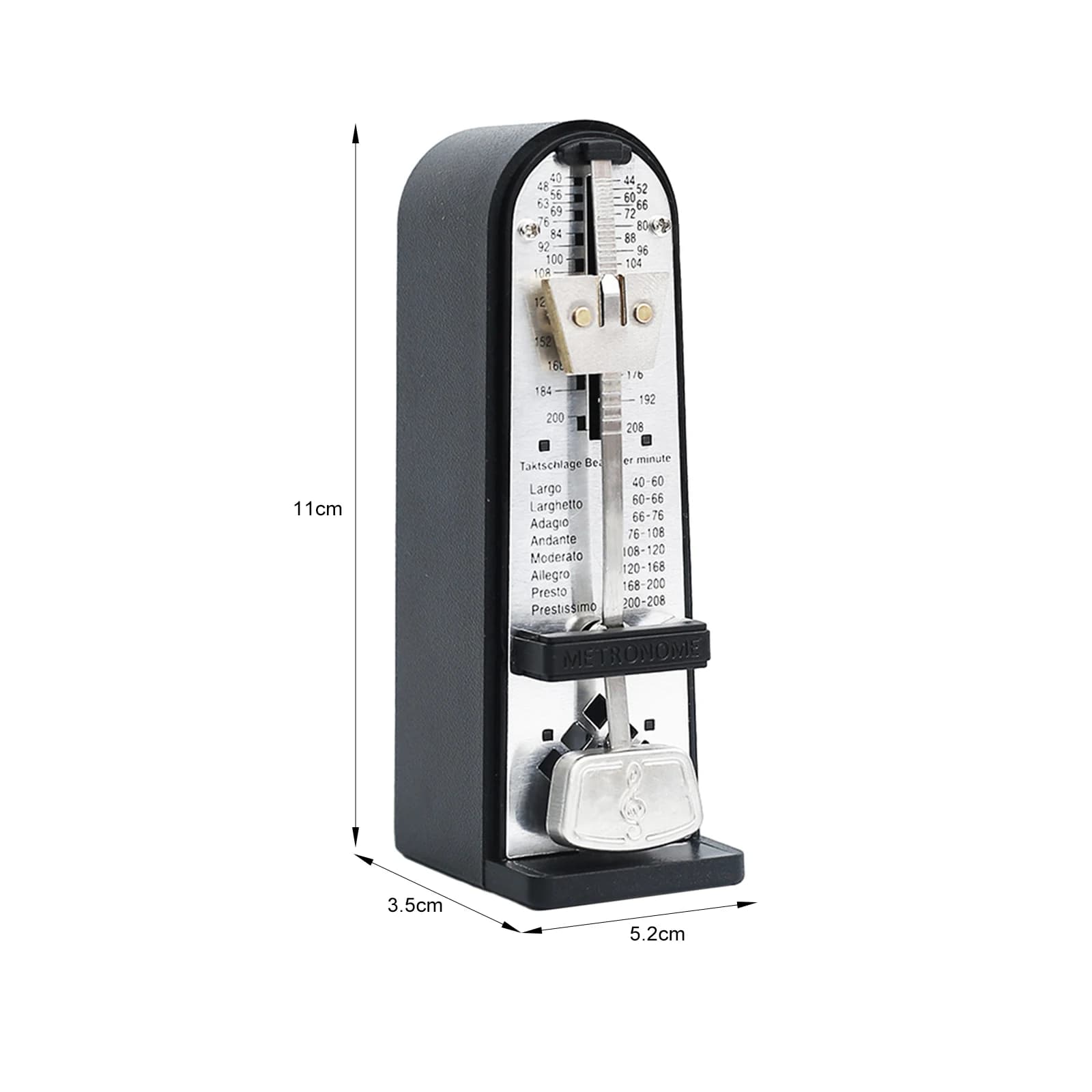 Métronome mécanique comptage numérique métronome universel pour Piano guitare basse ukulélé tambour 