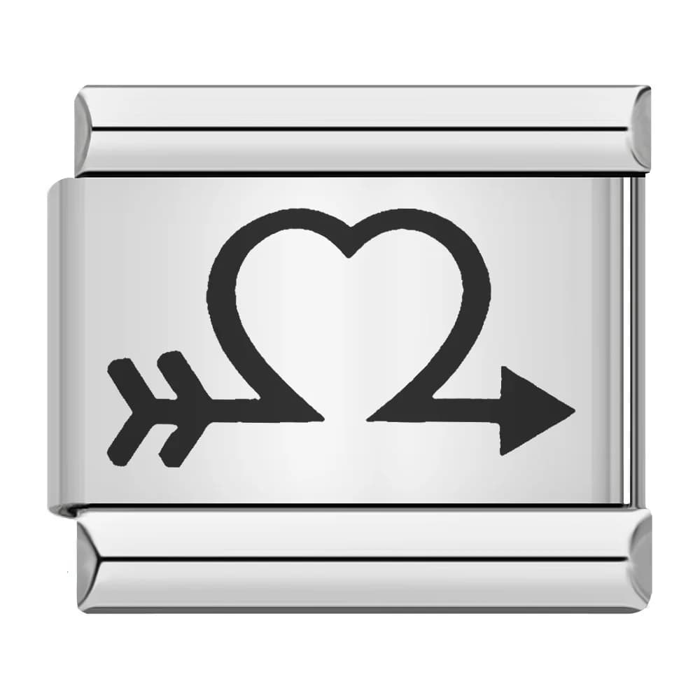 Gemosa-Charm coeur romantique, I Love Dad Mum You, Dogs Links, Fit 9mm Bracelet, Bijoux en acier ino