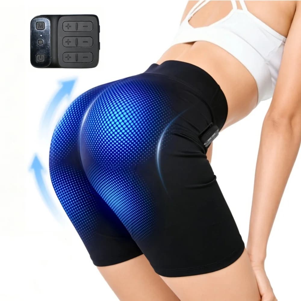 Shorts de tonification EMS, pantalon de yoga à stimulation musculaire électrique, ciblant l'abdomen,