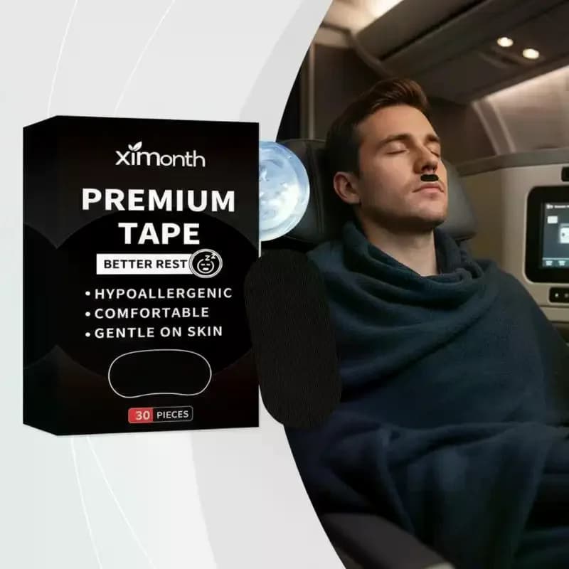 Bande adhésive buccale respirante anti-ronflement pour dormir, bandes pour la nuit, réduit la sécher