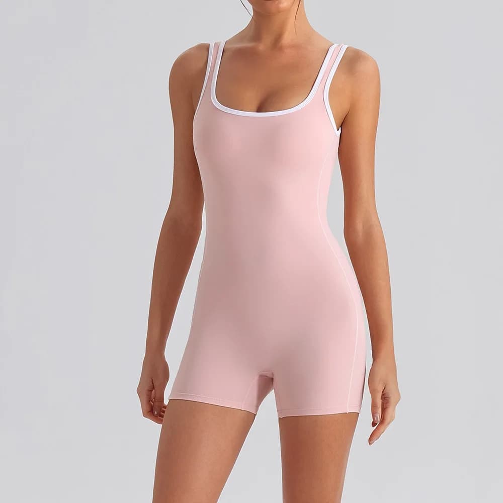 Vêtements de sport pour femmes, tenues sexy ajustées, combinaison de yoga sans manches pour femmes, 